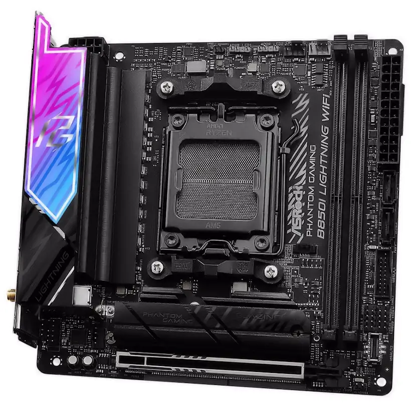 Montaje Placa Base ASRock B850I Lightning WiFi Gaming PC Navalafuente Informático Navalafuente - Montaje Placa Base ASRock B850I Lightning WiFi Gaming PC Navalafuente