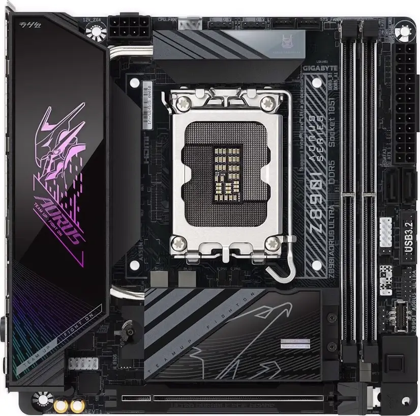 Montaje Placa Base GIGABYTE Z890I AORUS ULTRA Gaming PC Navalafuente Montaje Placa Base GIGABYTE Z890I AORUS ULTRA Gaming PC Navalafuente