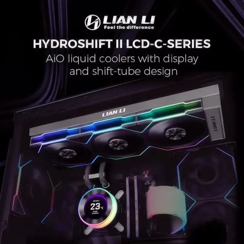 Montaje Refrigeración Líquida LIAN LI Hydroshift II LCD Gaming PC Navalafuente Montaje Refrigeración Líquida LIAN LI Hydroshift II LCD Gaming PC Navalafuente